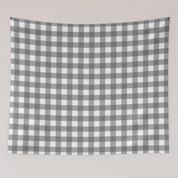 Item preview, Gray and White Buffalo Plaid Gingham Check Pattern designed and sold by Gsallicat.