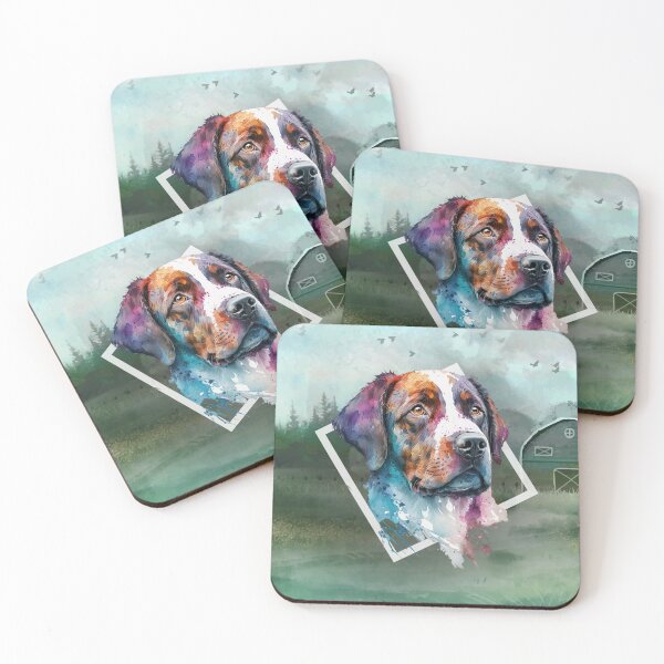 Item preview, Bolt the Dog WITH BACKGROUND - Watercolor Animal Series designed and sold by Bolg3r.