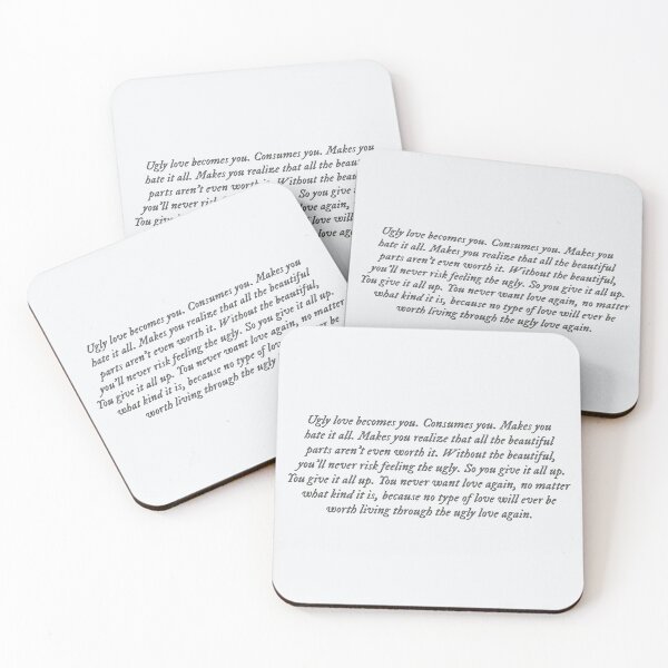 Item preview, Ugly Love by Colleen Hoover quote designed and sold by percqbeths.