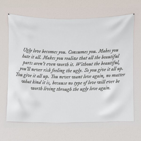 Item preview, Ugly Love by Colleen Hoover quote designed and sold by percqbeths.
