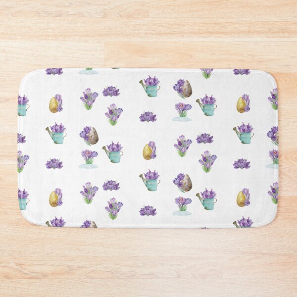 Item preview, Watercolor Purple Crocus Flowers  designed and sold by silviaol.