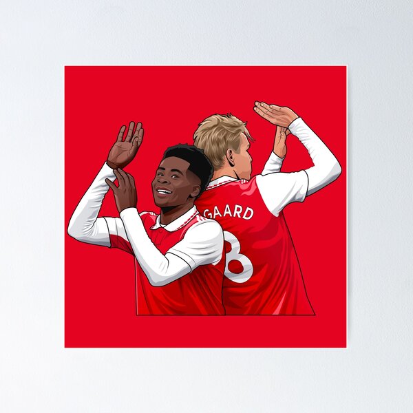 Item preview, Bukayo Saka and Martin Odegaard arsenal designed and sold by GunnerBallZ.