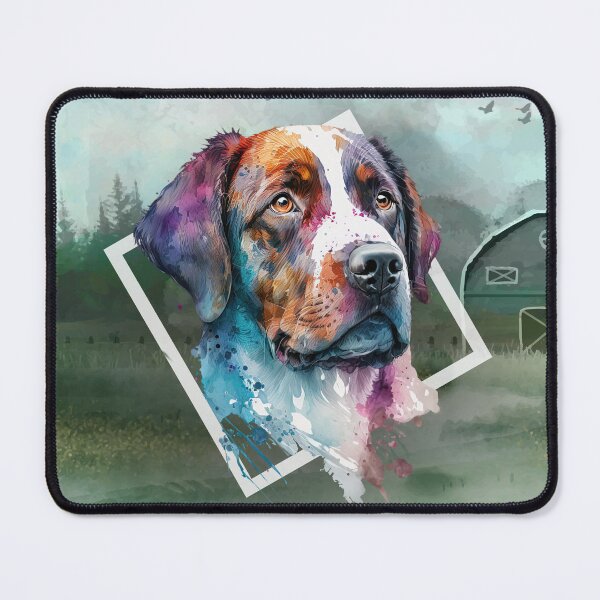 Item preview, Bolt the Dog WITH BACKGROUND - Watercolor Animal Series designed and sold by Bolg3r.