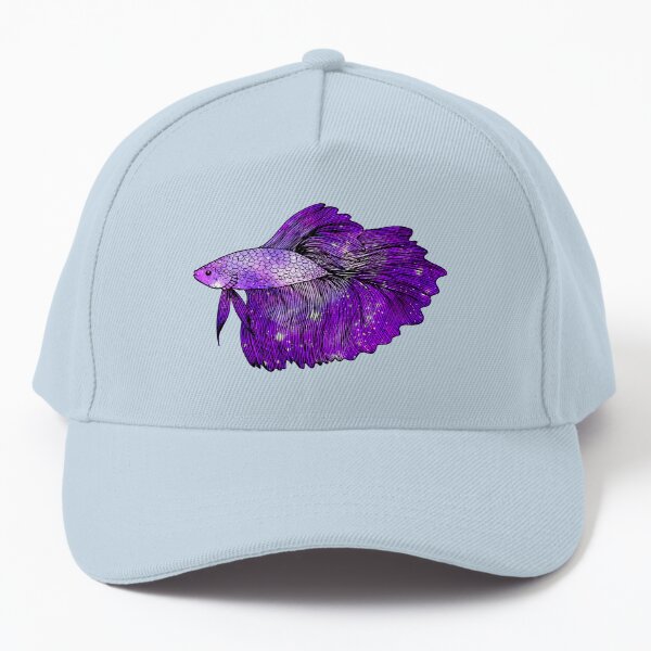 Pink Perch Distressed Blue Trucker Hat