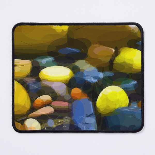 Item preview, Wet colourful beach pebbles on Orkney. Image is made entirely using circles.s. designed and sold by janesg.