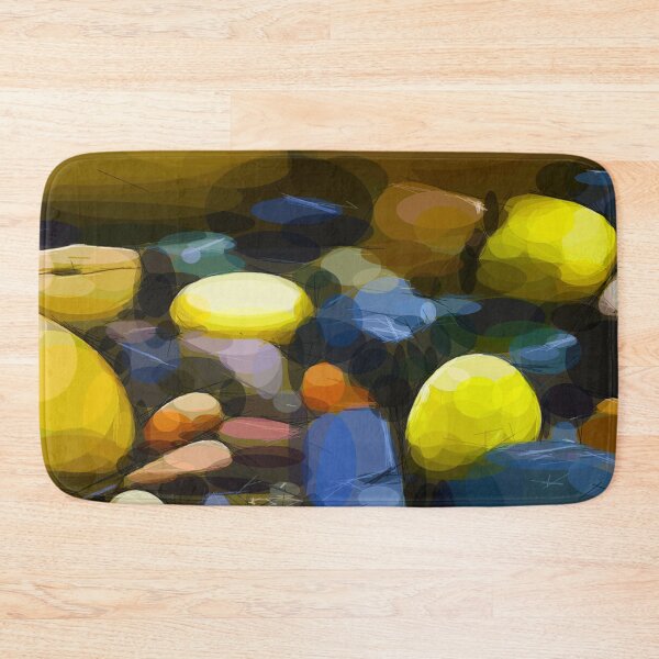 Item preview, Wet colourful beach pebbles on Orkney. Image is made entirely using circles.s. designed and sold by janesg.