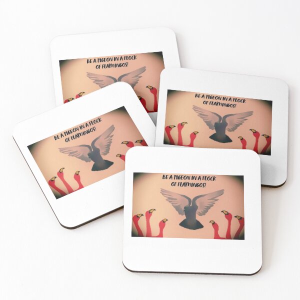 Item preview, Be a Pigeon in a Flock of Flamingos!  designed and sold by kazboart.