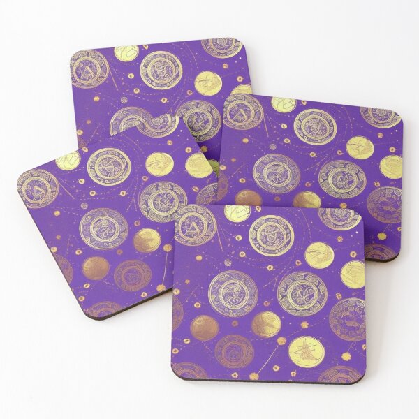 Item preview, Pattern, Coins Gold and Silver on Purple designed and sold by Canadamarsworks.