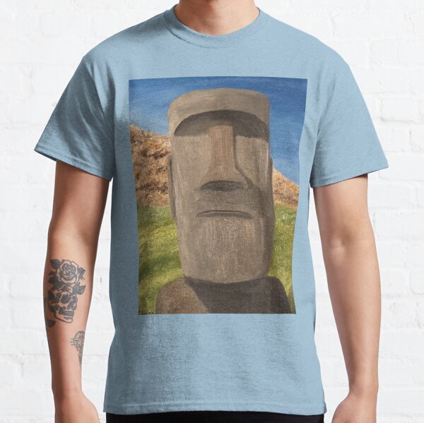 Easter Island Heads T-Shirts, Easter Island T-Shirts, Moai T-Shirts,  Archaic T-Shirts, Spiritual Connection T-Shirts, Moai Emoji T-Shirts  Sticker for Sale by urbantod