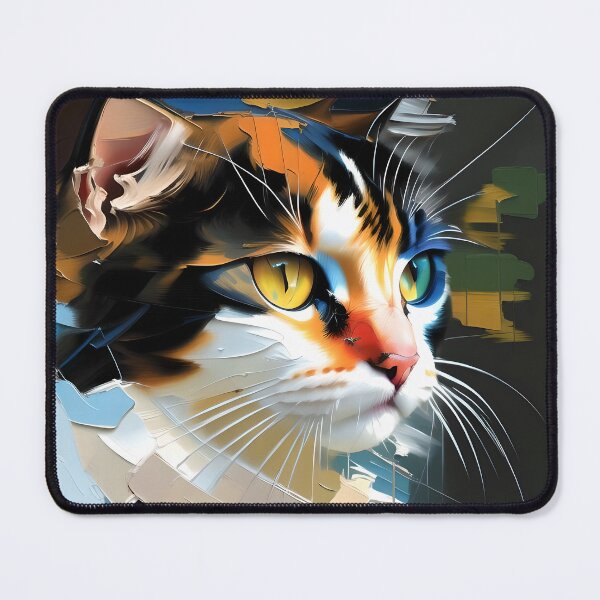 Item preview, Fluffy Friend: A adorable kitty oil painting designed and sold by KH-GardenEden.