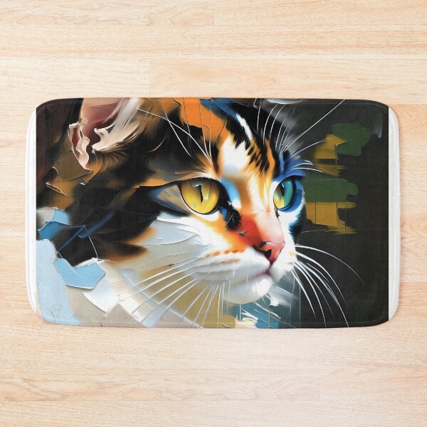 Item preview, Fluffy Friend: A adorable kitty oil painting designed and sold by KH-GardenEden.