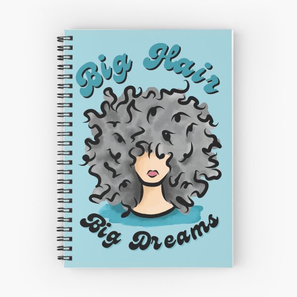Item preview, Big Hair - Big Dreams (Gray) designed and sold by Curly-Cuties.