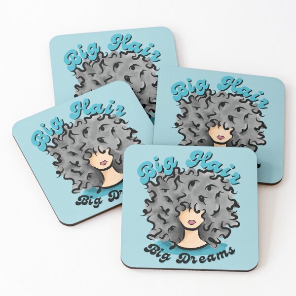 Item preview, Big Hair - Big Dreams (Gray) designed and sold by Curly-Cuties.