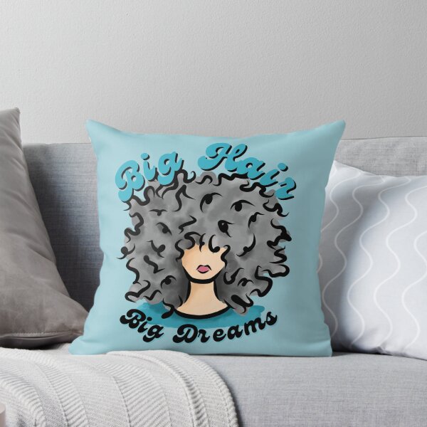 Item preview, Big Hair - Big Dreams (Gray) designed and sold by Curly-Cuties.