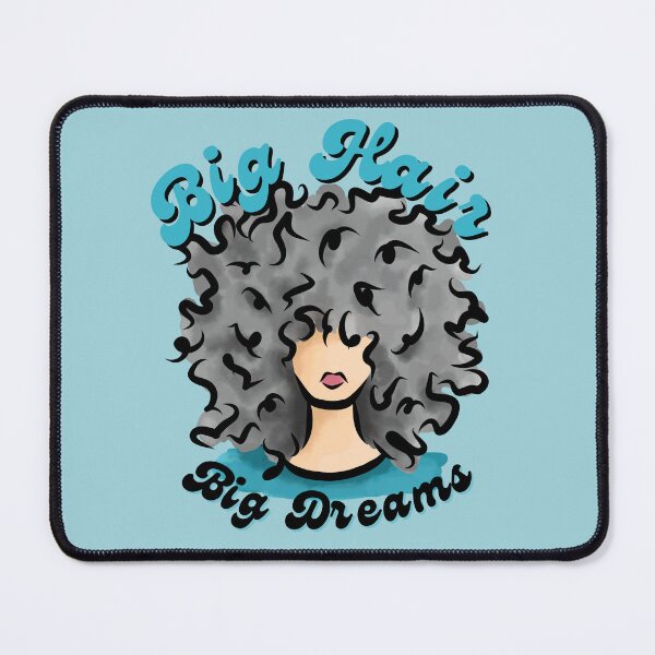 Item preview, Big Hair - Big Dreams (Gray) designed and sold by Curly-Cuties.