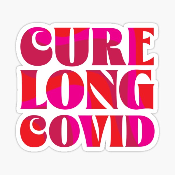 Vista previa del artículo con la obra «Cure Long COVID (remolino rosa)», diseñado y vendido por longcovidthots.