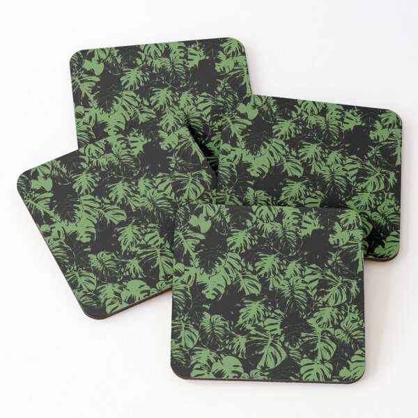 Item preview, Monstera Deliciosa Leaves | Dark Green Artwork | designed and sold by VintagePlantJoy.
