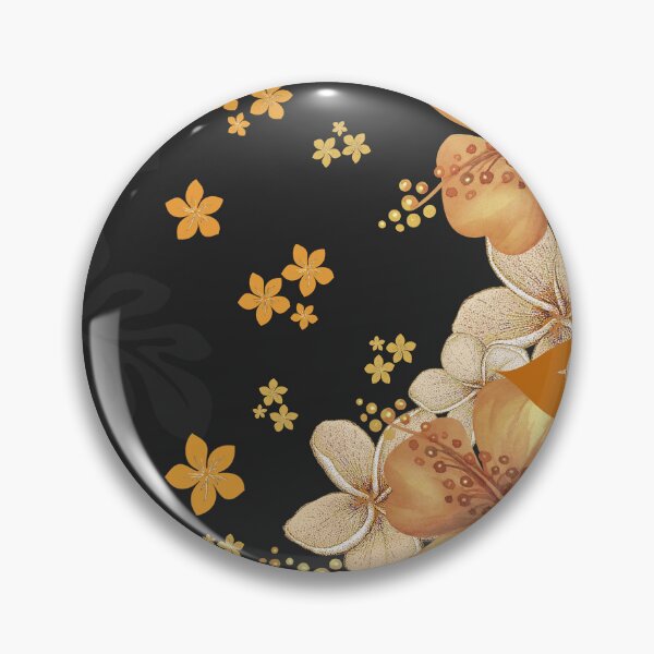 Item preview, Golden Hawaiian Hibiscus and Plumeria designed and sold by J Marielle Designs.