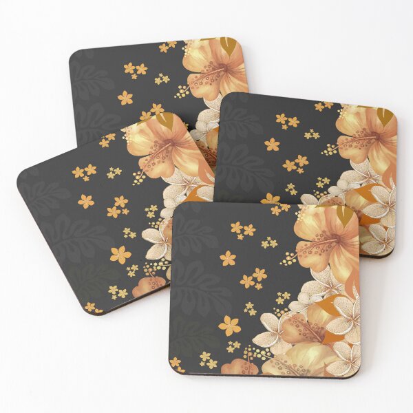 Item preview, Golden Hawaiian Hibiscus and Plumeria designed and sold by J Marielle Designs.