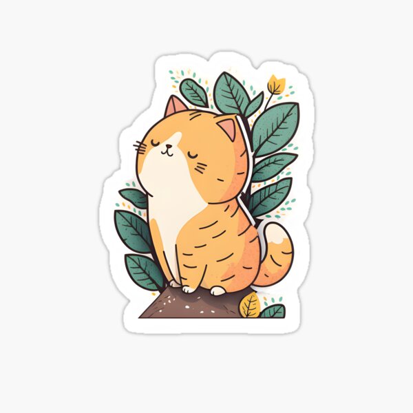 Cute Cat Pfps Sticker - Add some purr-fection to your life