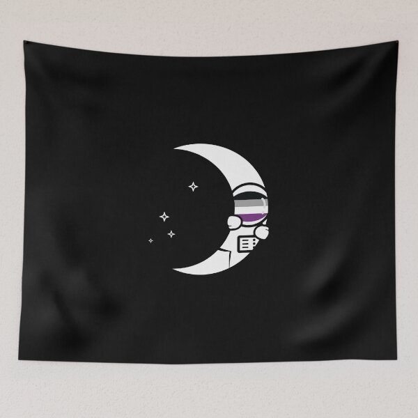 Item preview, Moon Asexual Pride Astronaut designed and sold by Jem Illustration.