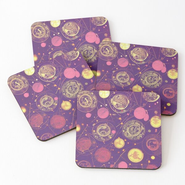 Item preview, Pattern, Coins and Pendants of Pink on Purple designed and sold by Canadamarsworks.