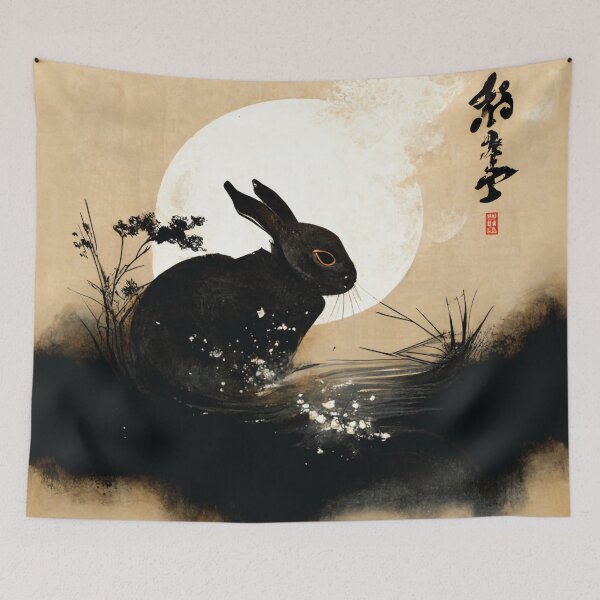 Item preview, 2023 Black Water Rabbit designed and sold by Plumtree81.