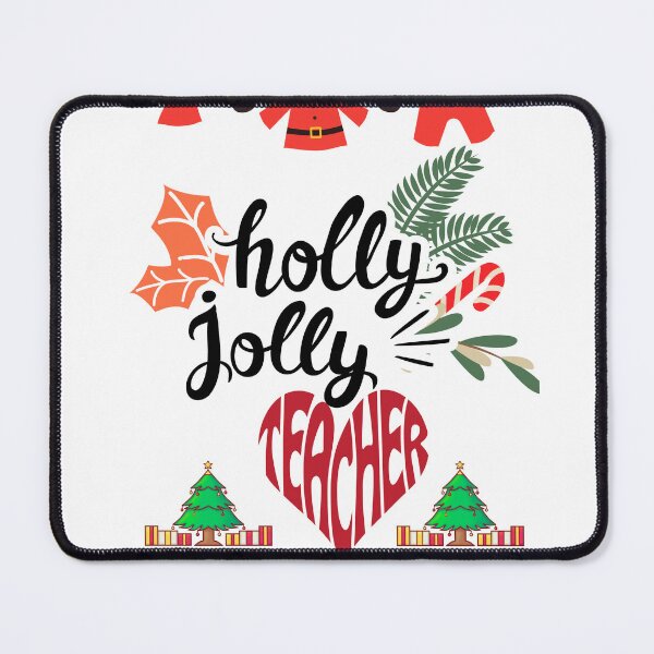 Item preview, Holly And Jolly Teacher designed and sold by omegartovic   ⭐⭐⭐⭐⭐.
