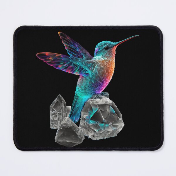 Item preview, Psychedelic Hummingbird and Space Crystals designed and sold by SCHummingbirds.