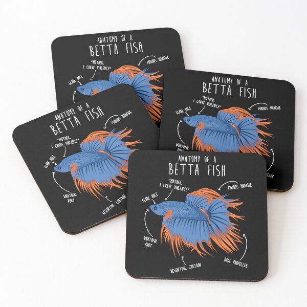 Item preview, Betta Fish Siamese Fighting Fish Anatomy designed and sold by Clara Hollins.