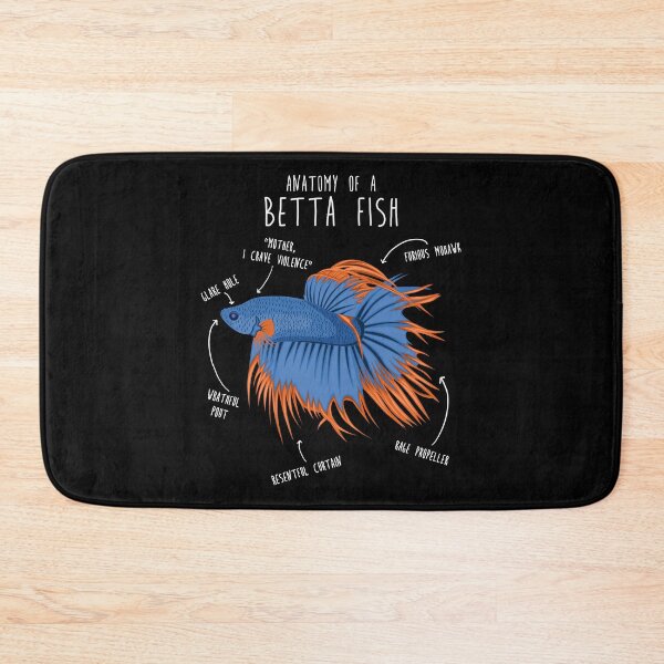 Item preview, Betta Fish Siamese Fighting Fish Anatomy designed and sold by Clara Hollins.