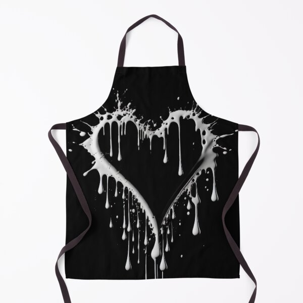 Item preview, Dripping White Ink Heart designed and sold by KLOIK.