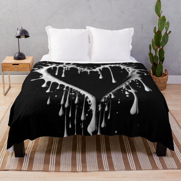 Item preview, Dripping White Ink Heart designed and sold by KLOIK.