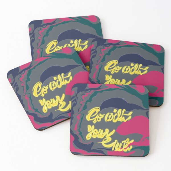 Item preview, Go with your gut abstract fluid pattern designed and sold by chuckletuckle.