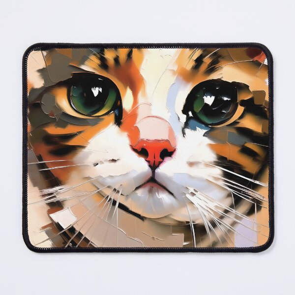 Item preview, Graceful Gaze: A elegant kitty oil painting designed and sold by KH-GardenEden.