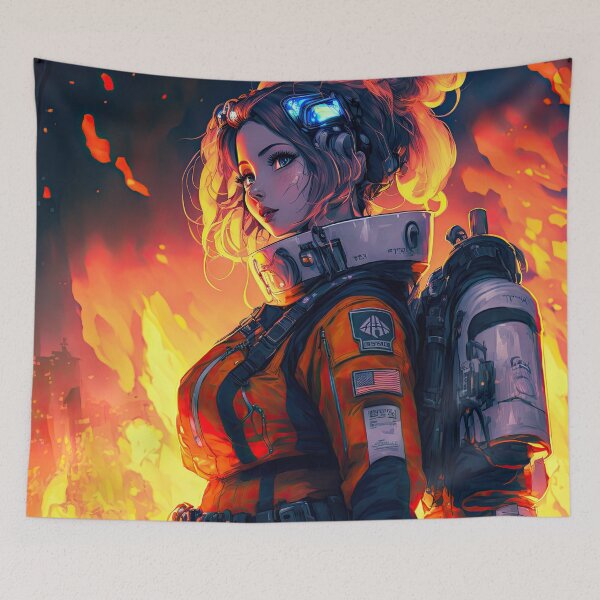 Item preview, Firefighter Girl from the Future: Battling the Inferno designed and sold by ultra-cool.