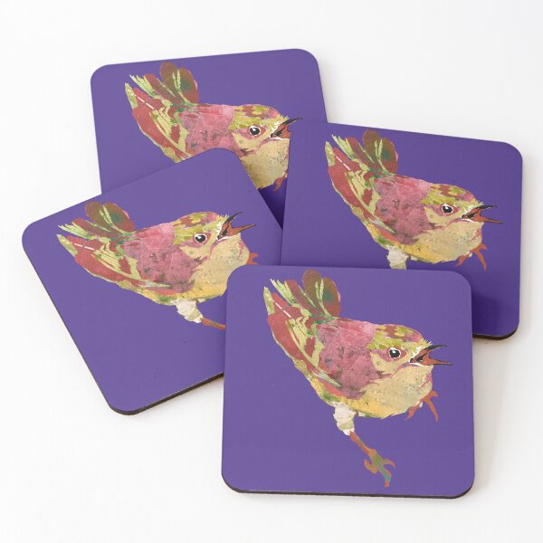 Item preview, Golden Crowned Kinglet Bird Squawking  designed and sold by ginaisarty.