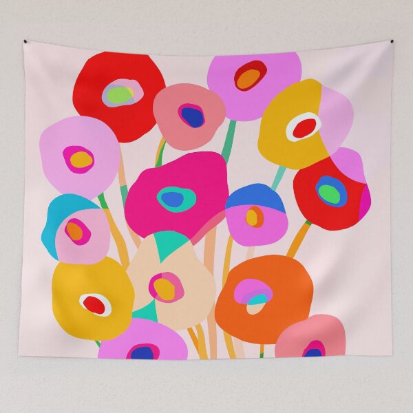 Item preview, Happy and Bright flower bouquet for her - colourful in red, pink, yellow & green designed and sold by Dominiquevari.