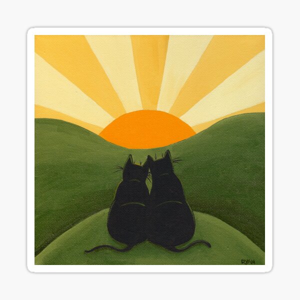 Watching the Sunrise Sticker