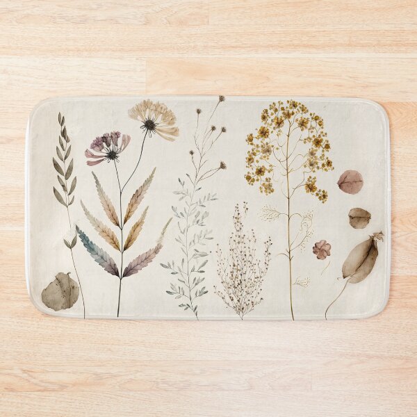 Item preview, Floral Garden Botanical Print with wild flowers designed and sold by FloralFancy.