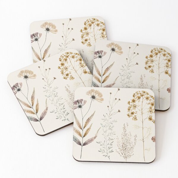 Item preview, Floral Garden Botanical Print with wild flowers designed and sold by FloralFancy.