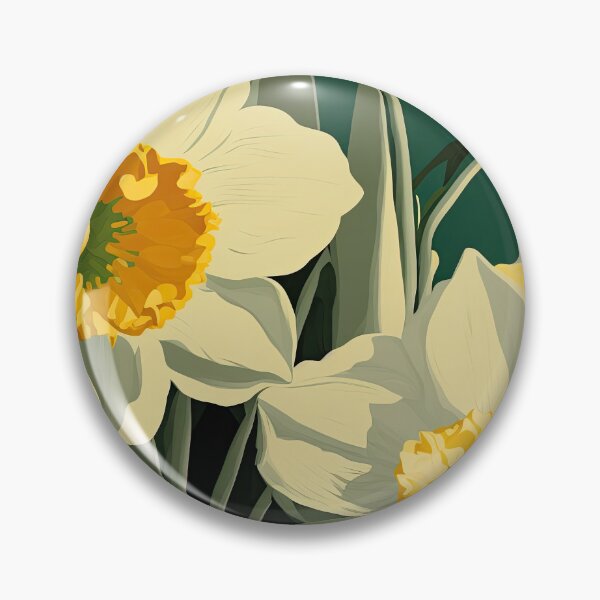 Item preview, Floral Garden Botanical Print with Daffodils designed and sold by FloralFancy.