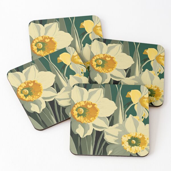 Item preview, Floral Garden Botanical Print with Daffodils designed and sold by FloralFancy.