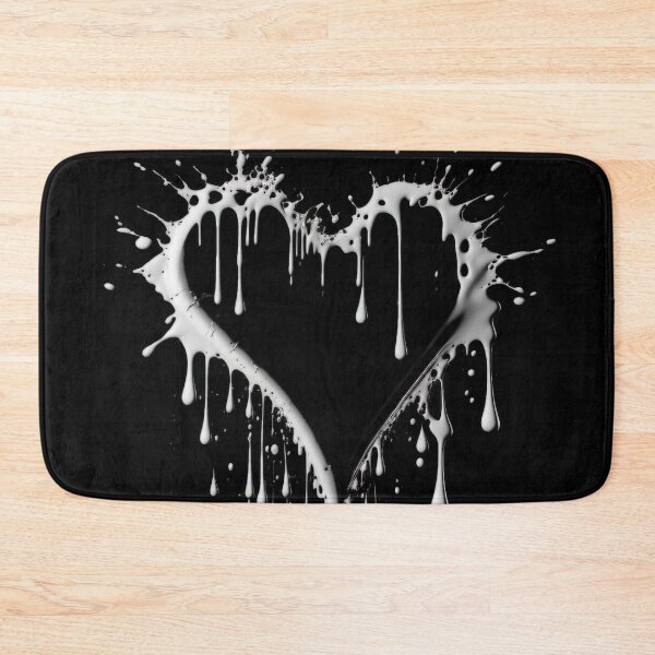 Item preview, Dripping White Ink Heart designed and sold by KLOIK.