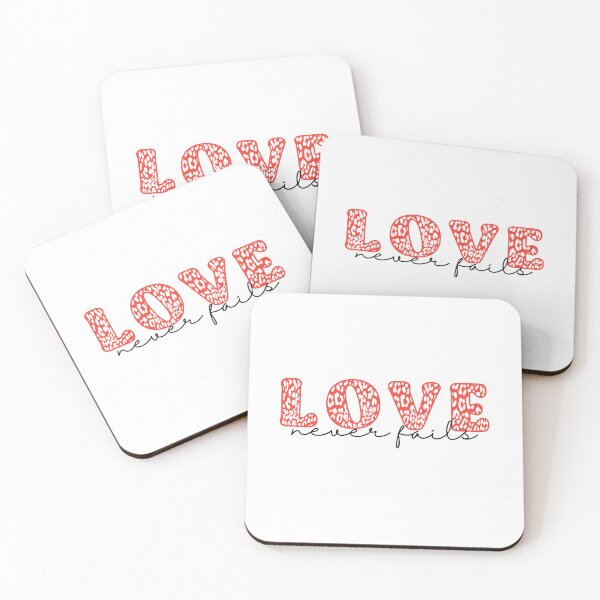 Item preview, Love Never Fails, Cute Christian Quote  designed and sold by InnaPo ⭐⭐⭐⭐⭐.