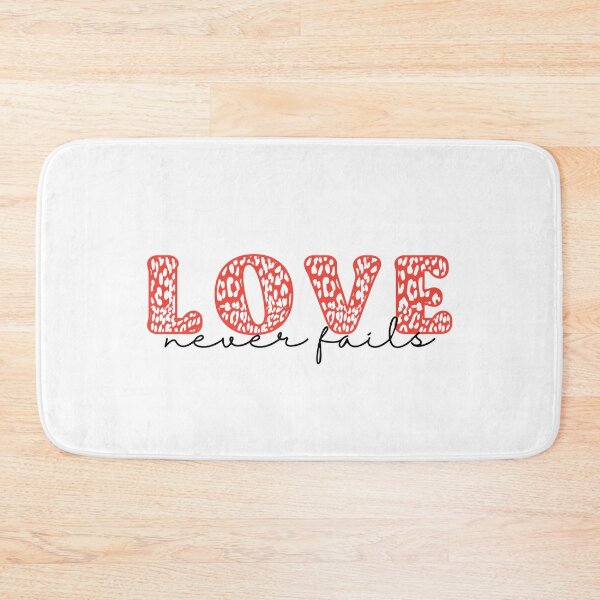 Item preview, Love Never Fails, Cute Christian Quote  designed and sold by InnaPo ⭐⭐⭐⭐⭐.