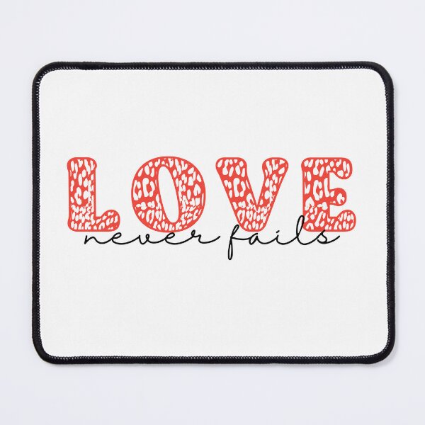 Item preview, Love Never Fails, Cute Christian Quote designed and sold by InnaPo ⭐⭐⭐⭐⭐.