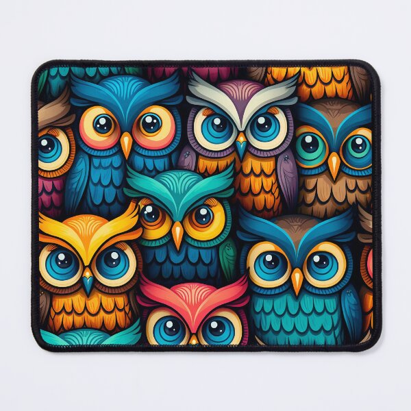 Item preview, Colorful bold owl pattern #1 designed and sold by Christolamber.