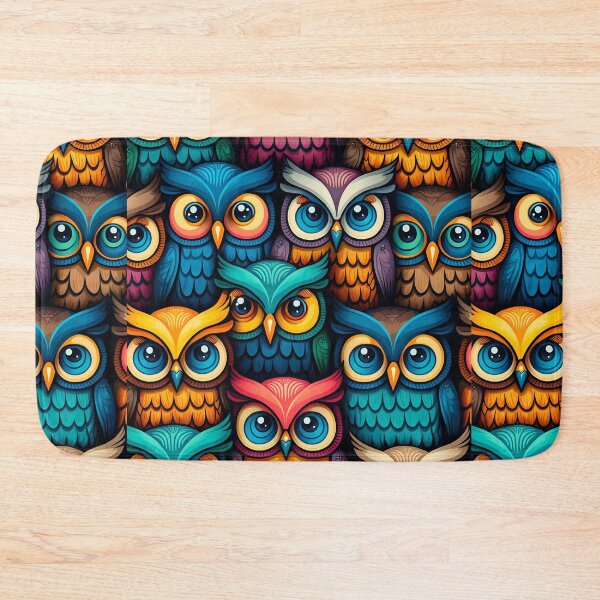 Item preview, Colorful bold owl pattern #1 designed and sold by Christolamber.