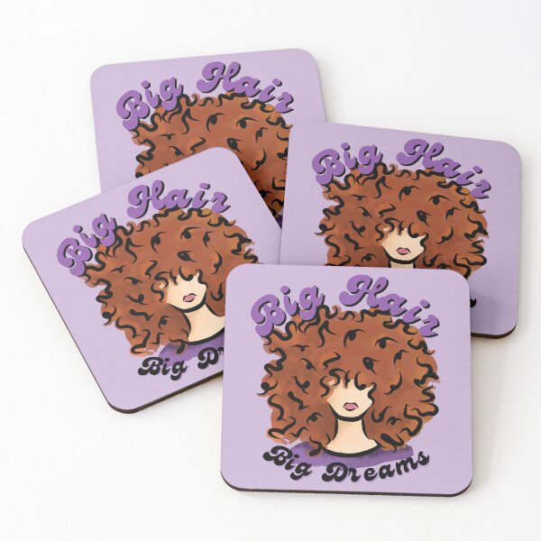 Item preview, Big Hair - Big Dreams (Red) designed and sold by Curly-Cuties.
